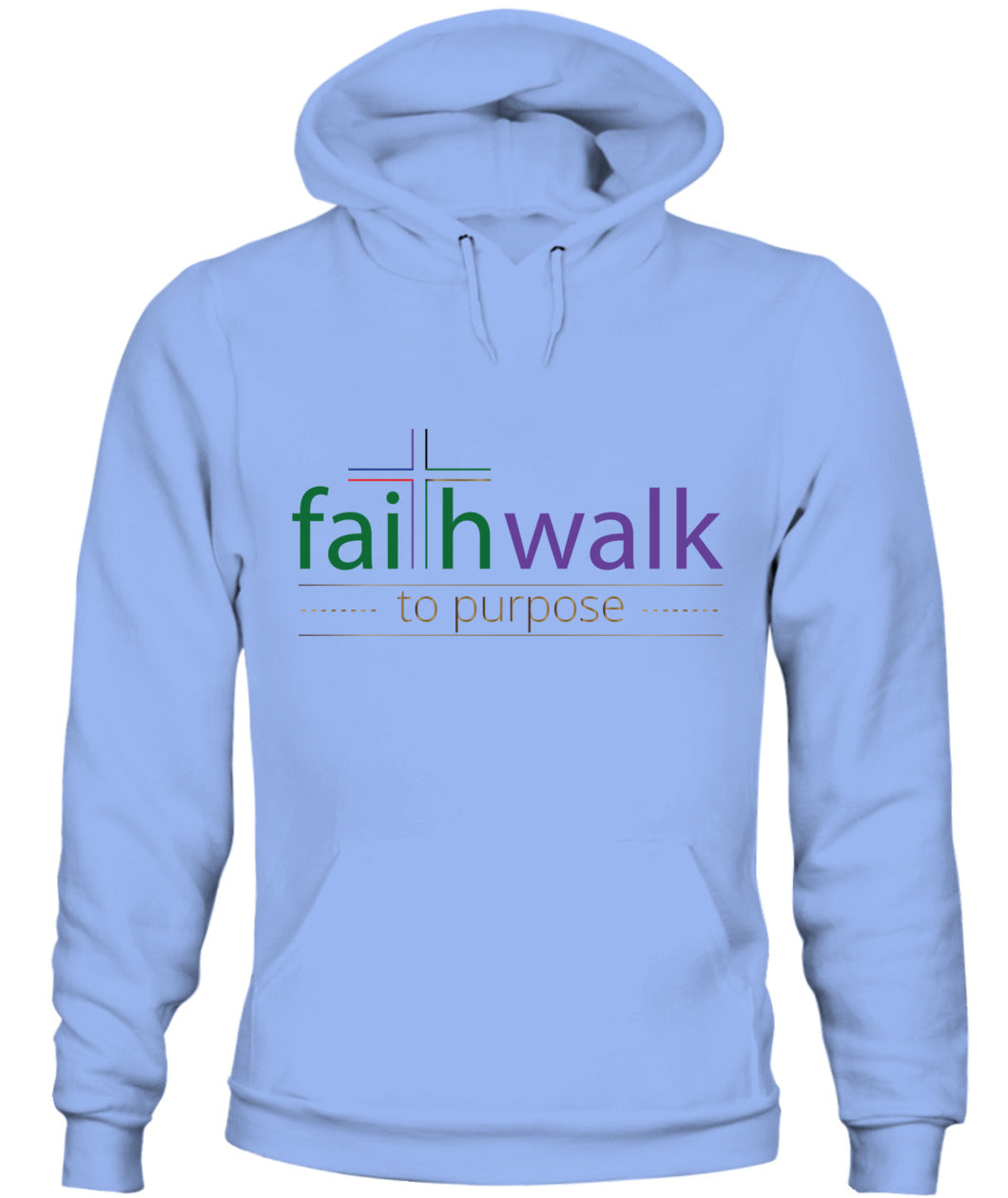 Faith Walk To Purpose Hoodie - Inspirational Christian Apparel for Women