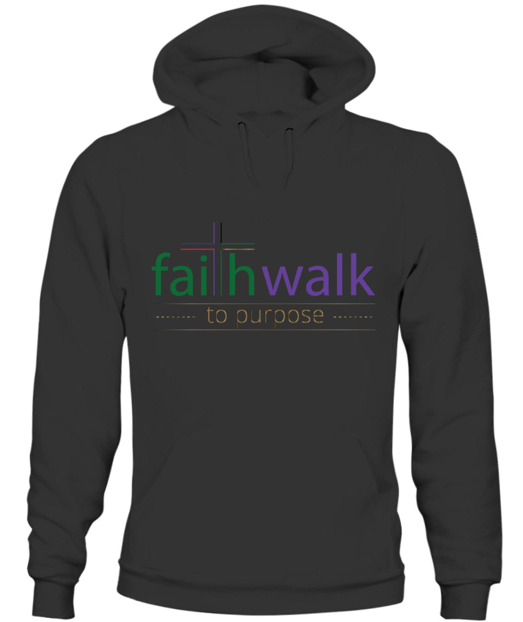 Faith Walk To Purpose Hoodie - Inspirational Christian Apparel for Women